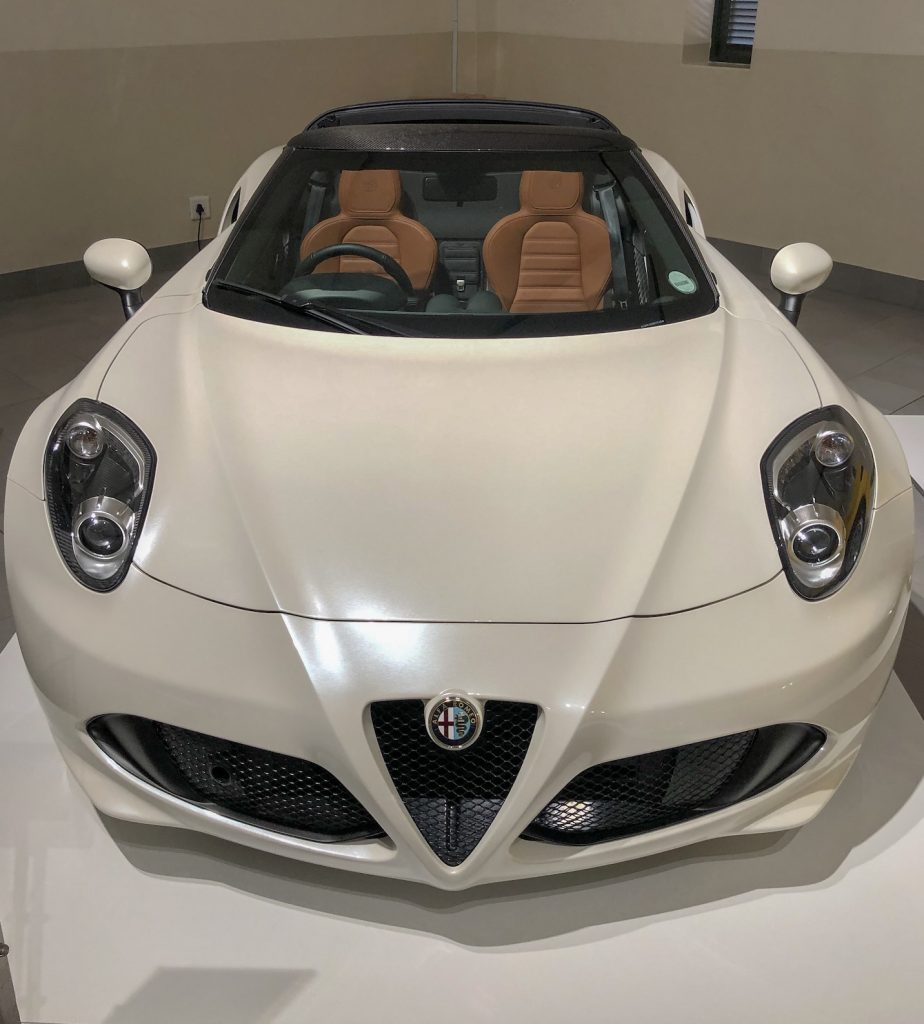 alfa romeo exhibited at the franschhoek motor museum