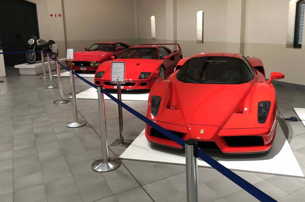 vintage ferrari displayed at the franschhoek motor museum