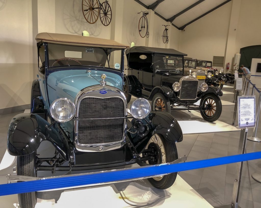 old fords exhibited at the franschhoek motor museum