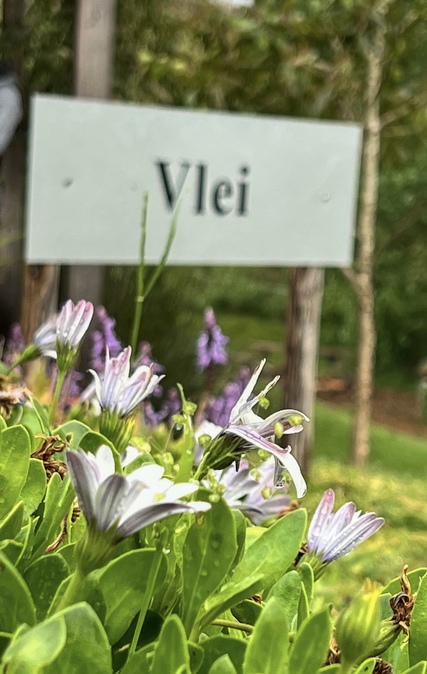 Vlei Chalet Sign outside the Cabin at Sondagskloof